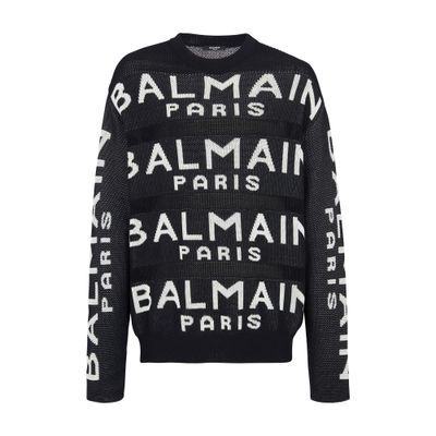 Balmain Balmain logo knit sweater