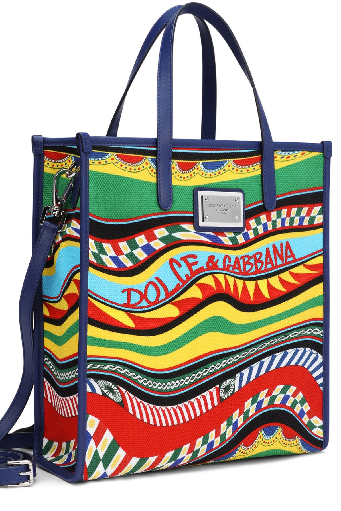 Dolce & Gabbana Small Printed Canvas Tote Bag