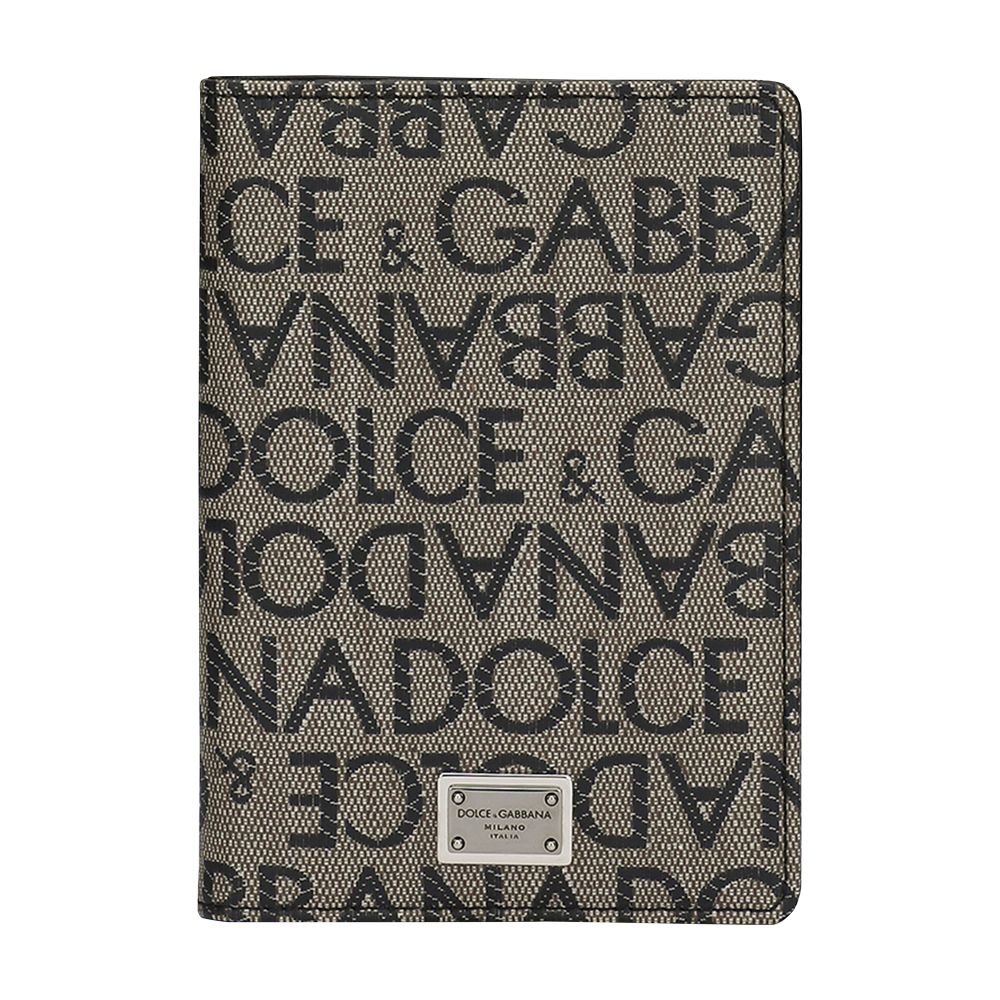 Dolce & Gabbana Coated jacquard passport holder