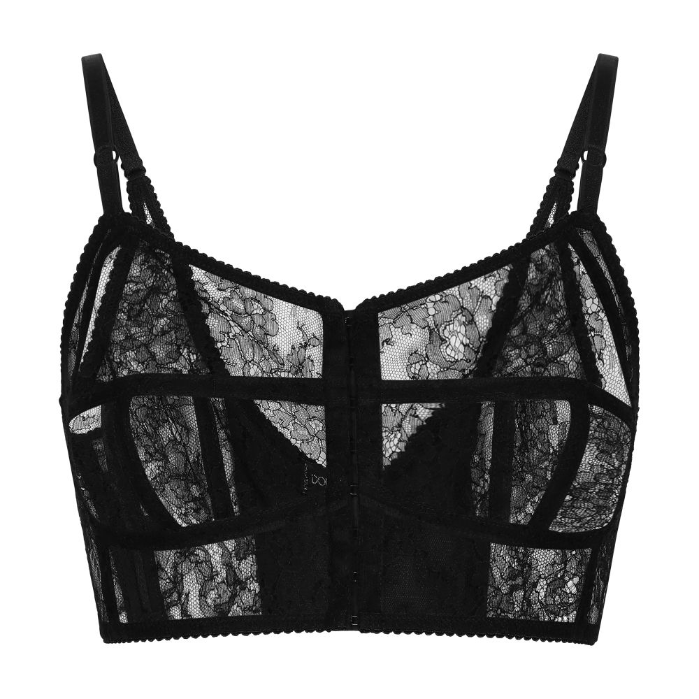 Dolce & Gabbana Lace lingerie bustier with straps