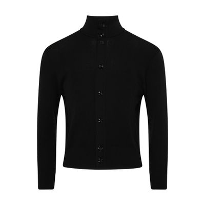 Lemaire Knitted shirt with convertible collar