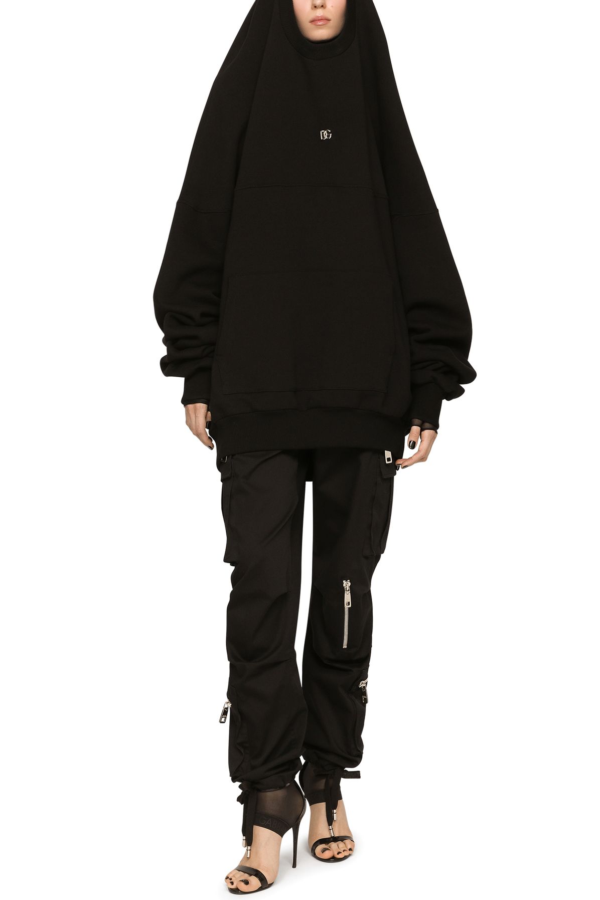 Dolce & Gabbana Hoodie with cut-out and logo