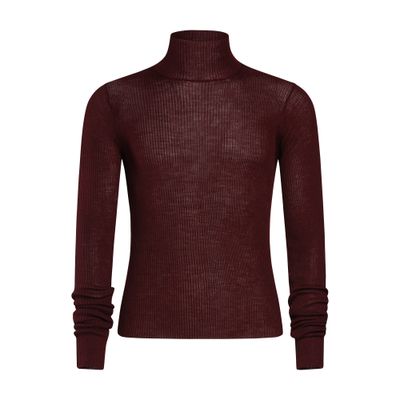 Ann Demeulemeester Bastiaan High Neck Rib Top