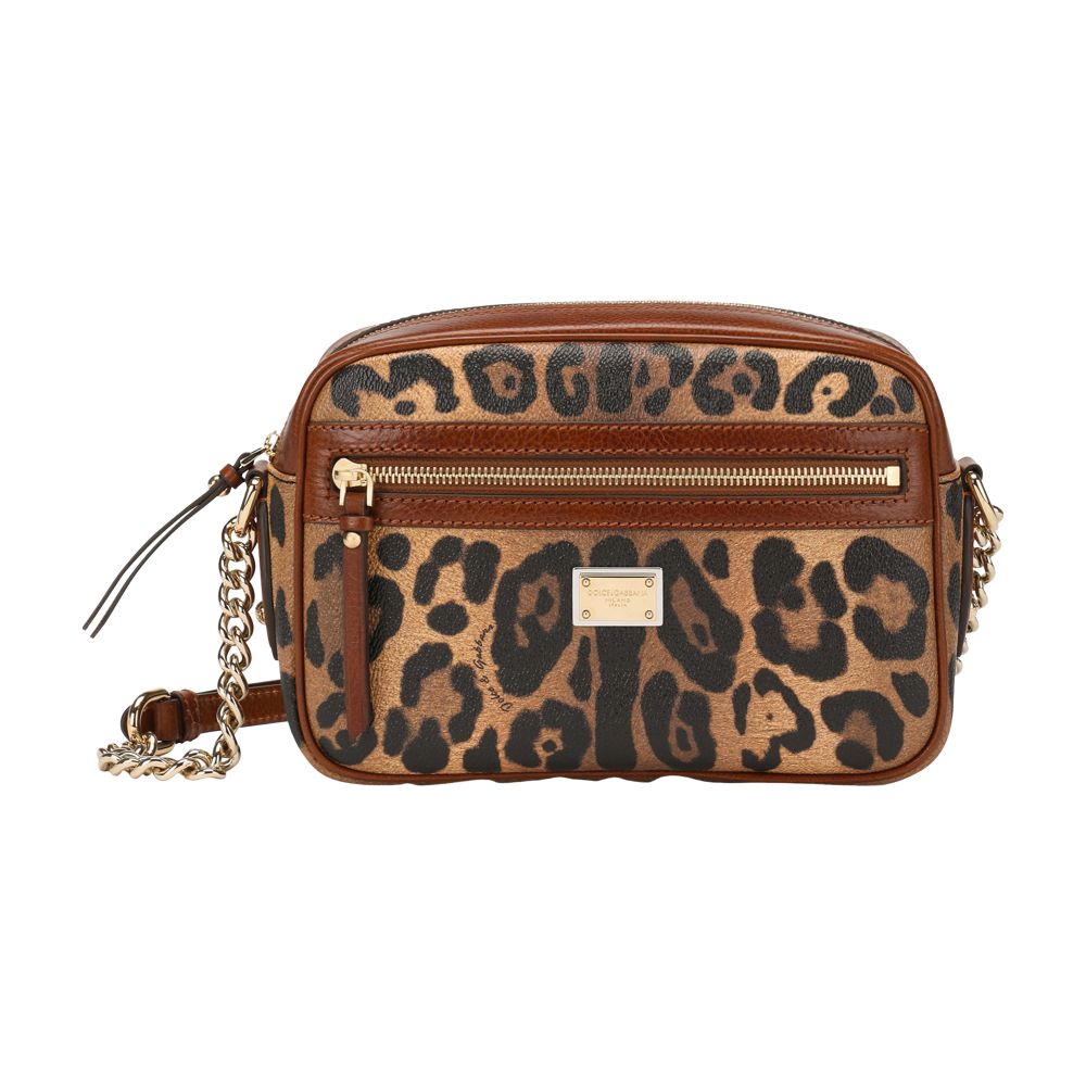 Dolce & Gabbana Medium leo-print crossbody bag