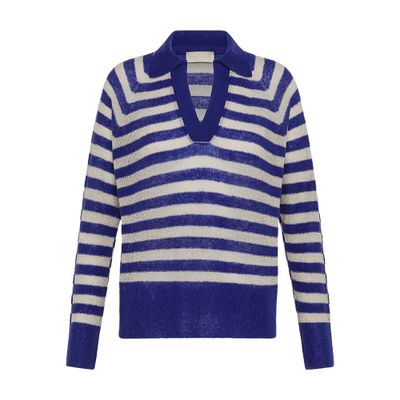  Egide knitwear striped lurex ribbed