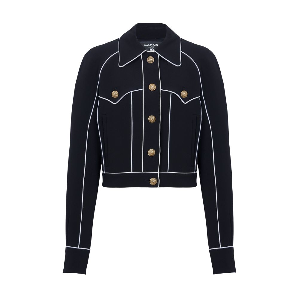 Balmain Crepe Western Jacket