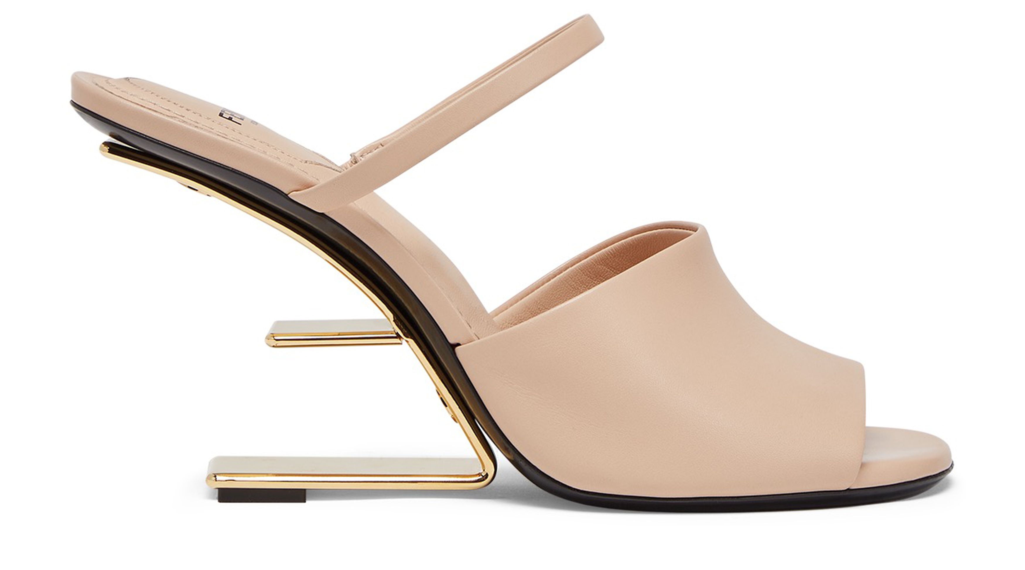 FENDI High-heeled leather sandals