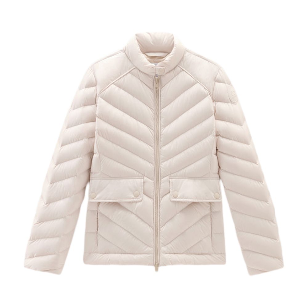 Woolrich Short padded jacket with chevron quilting