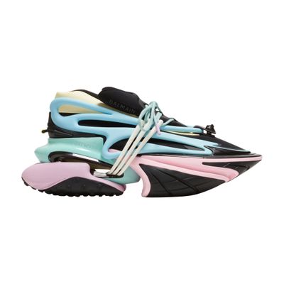 Balmain Unicorn neoprene and leather sneakers