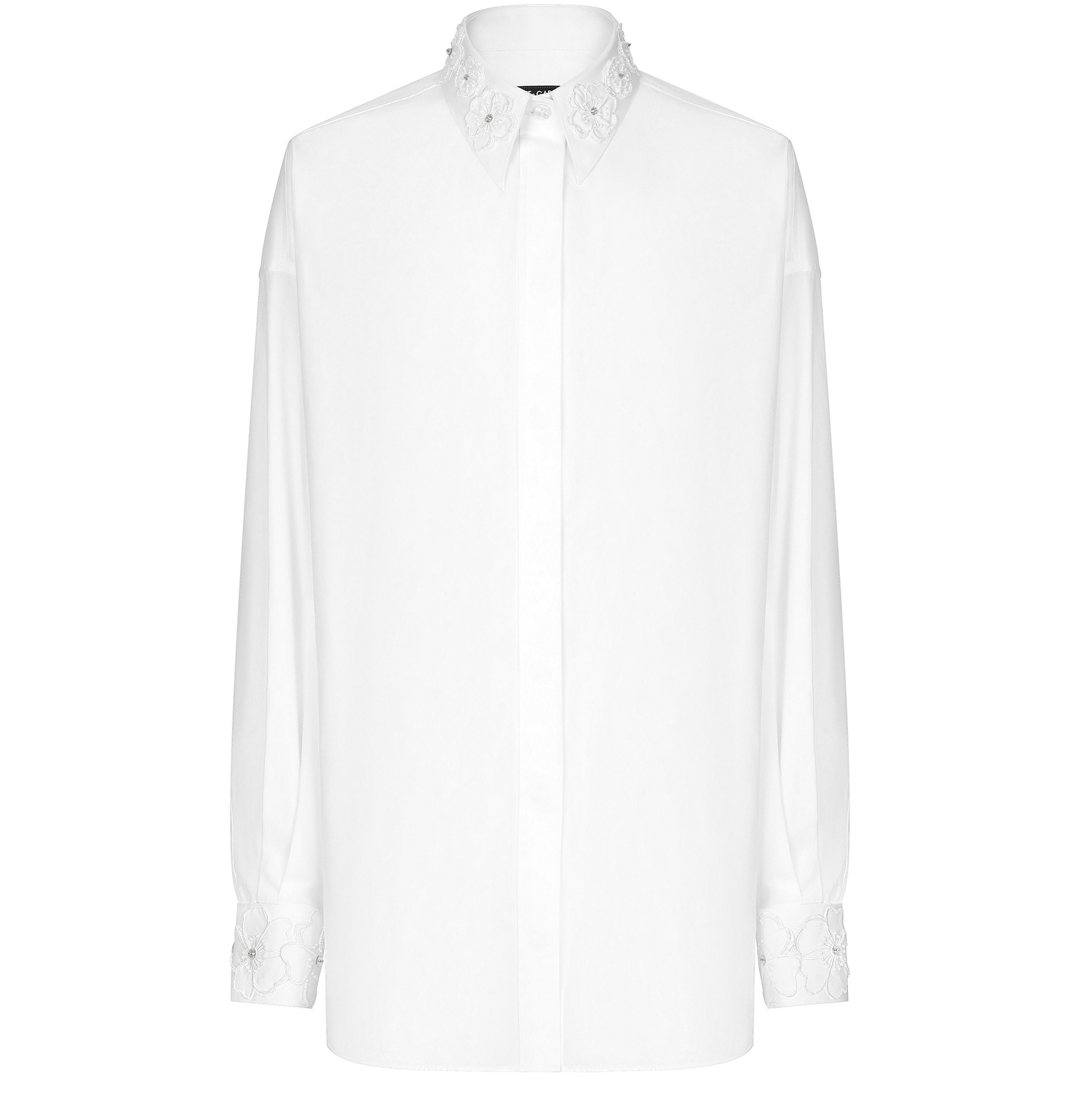 Dolce & Gabbana Long-sleeved shirt embroidered collar