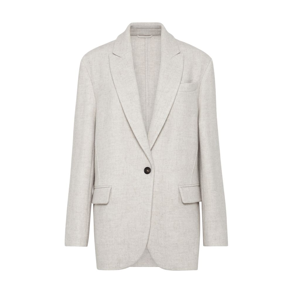 Brunello Cucinelli Cozy double fabric blazer