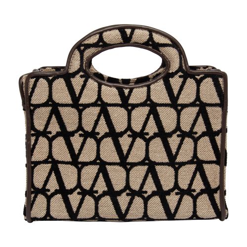 VALENTINO GARAVANI Le Troisième iconographic fabric small tote bag