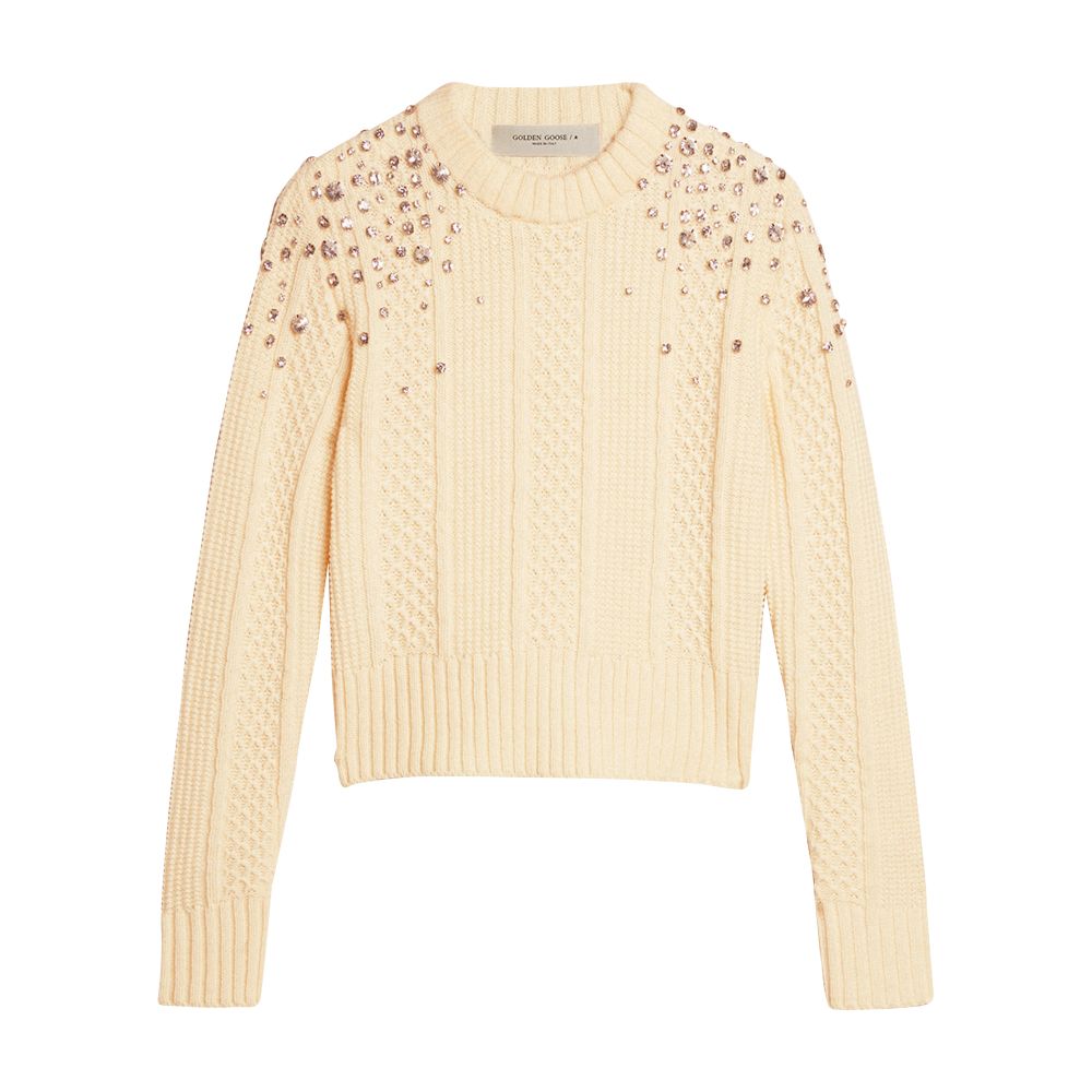 Golden Goose Cropped crewneck sweater