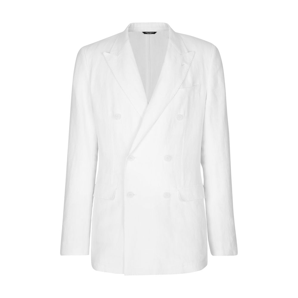 Dolce & Gabbana Taormina Double-Breasted Jacket in Linen