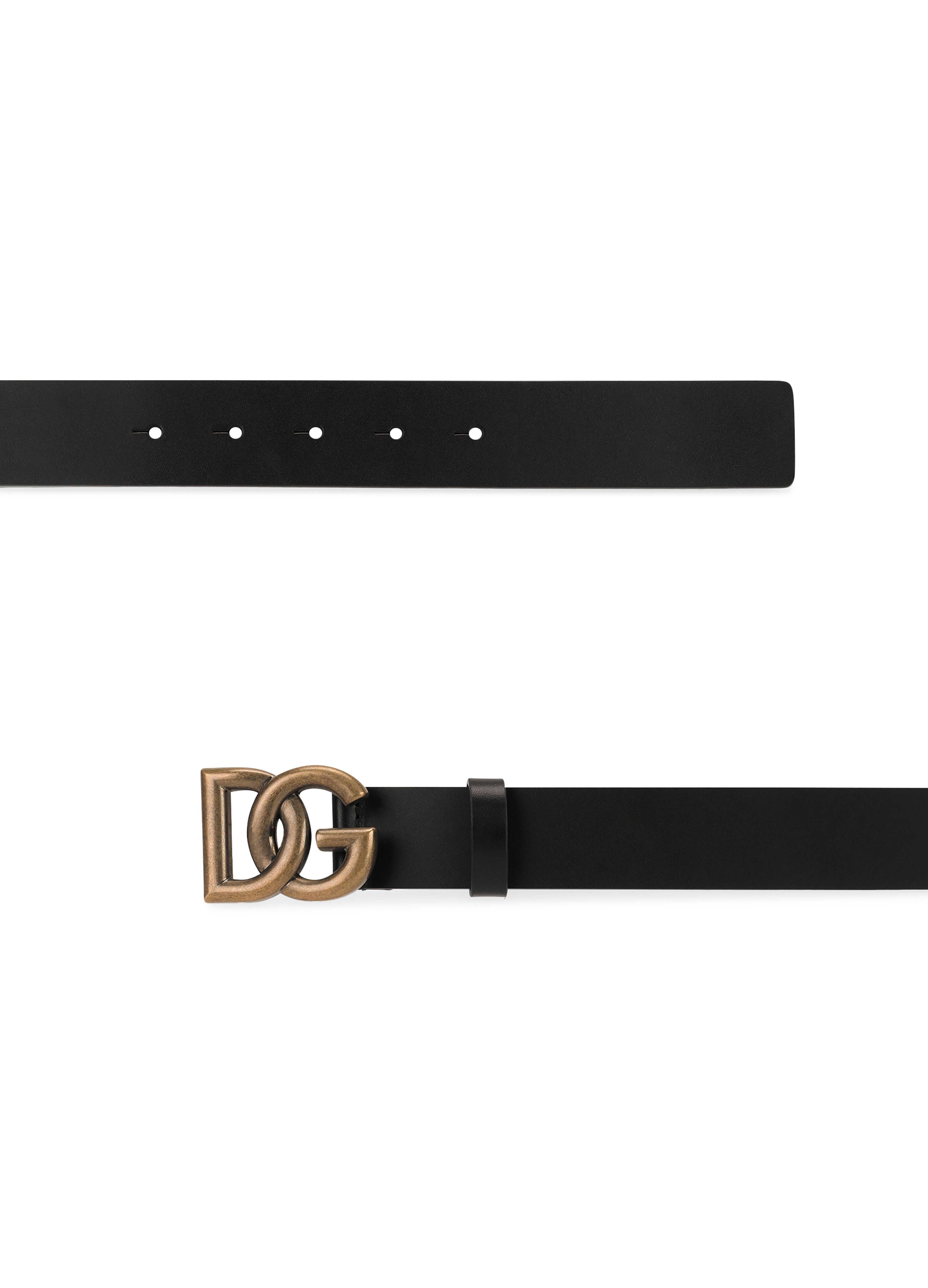 Dolce & Gabbana Leather belt with DG logo