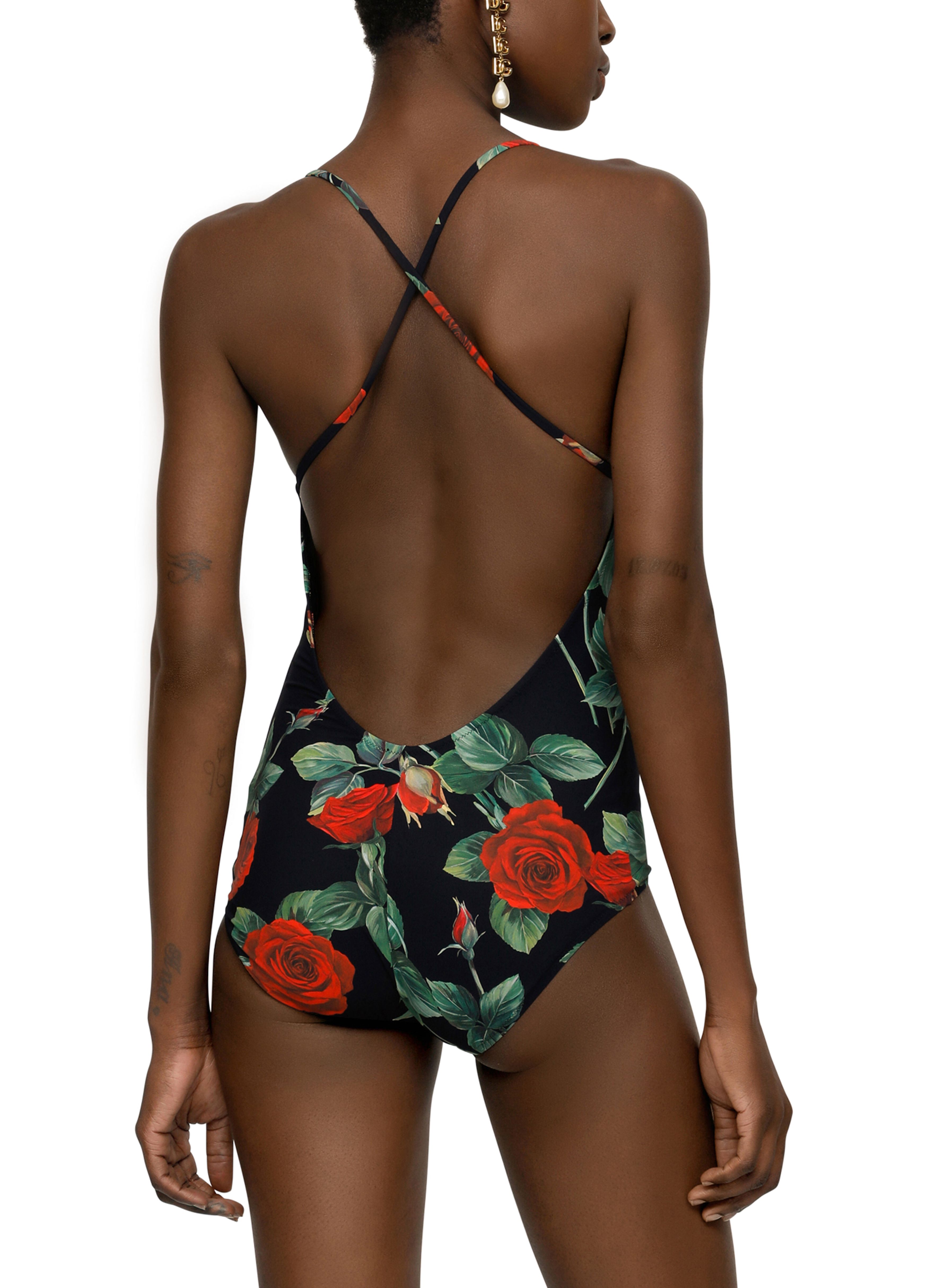 Dolce & Gabbana Rose printed one piece swimsuit