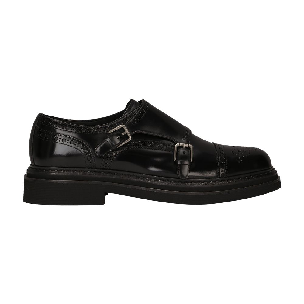 Dolce & Gabbana Brushed calfskin monkstrap shoes