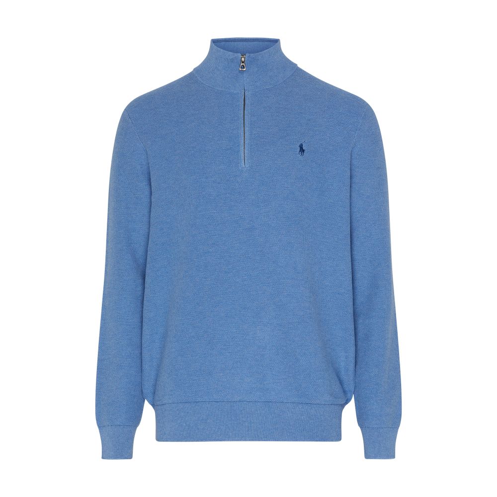 Polo Ralph Lauren Cotton piqué high-neck zipped sweater