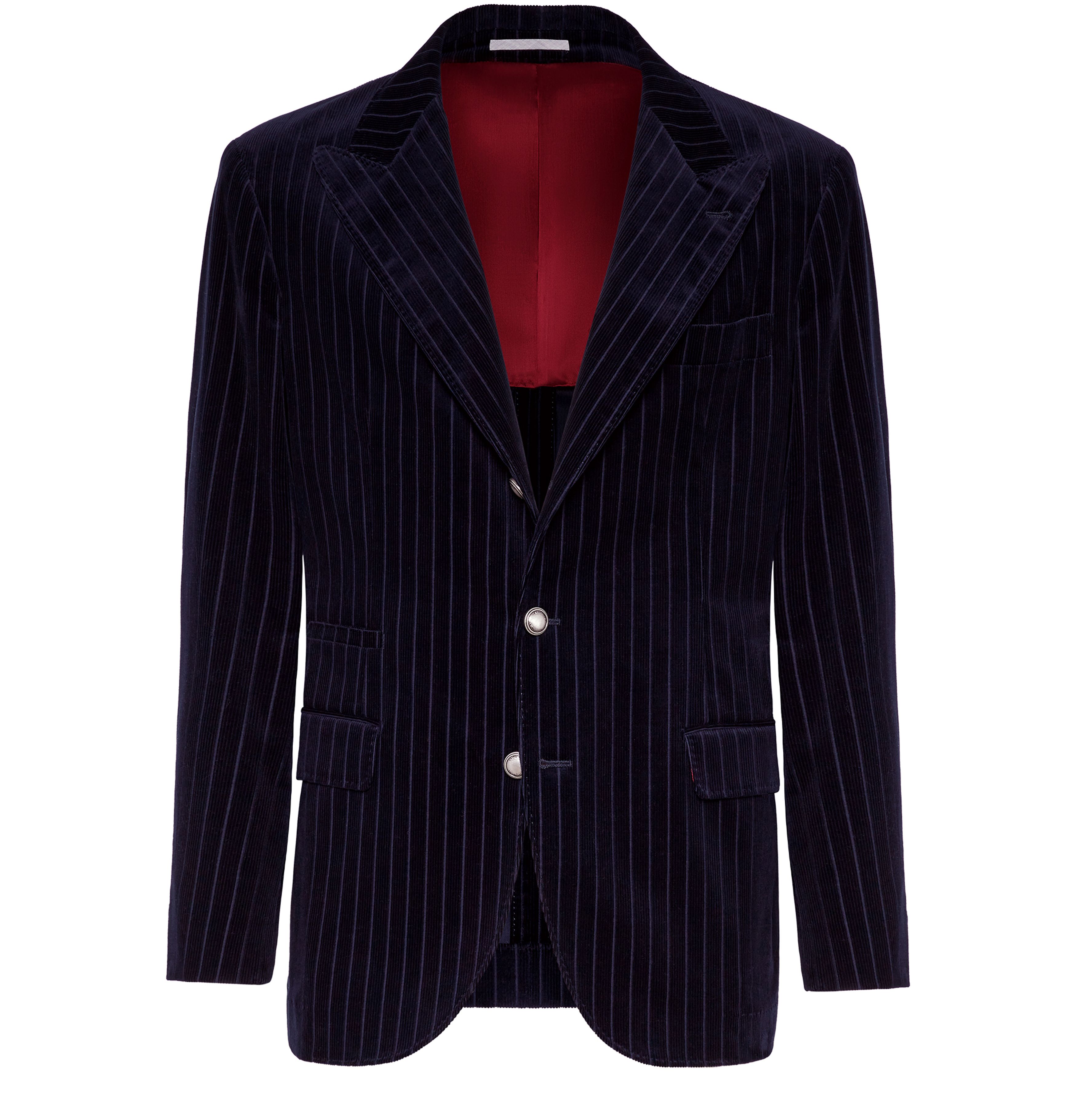 Brunello Cucinelli Chalk stripe unconstructed blazer