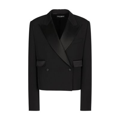 Dolce & Gabbana Double breasted tuxedo short jacket