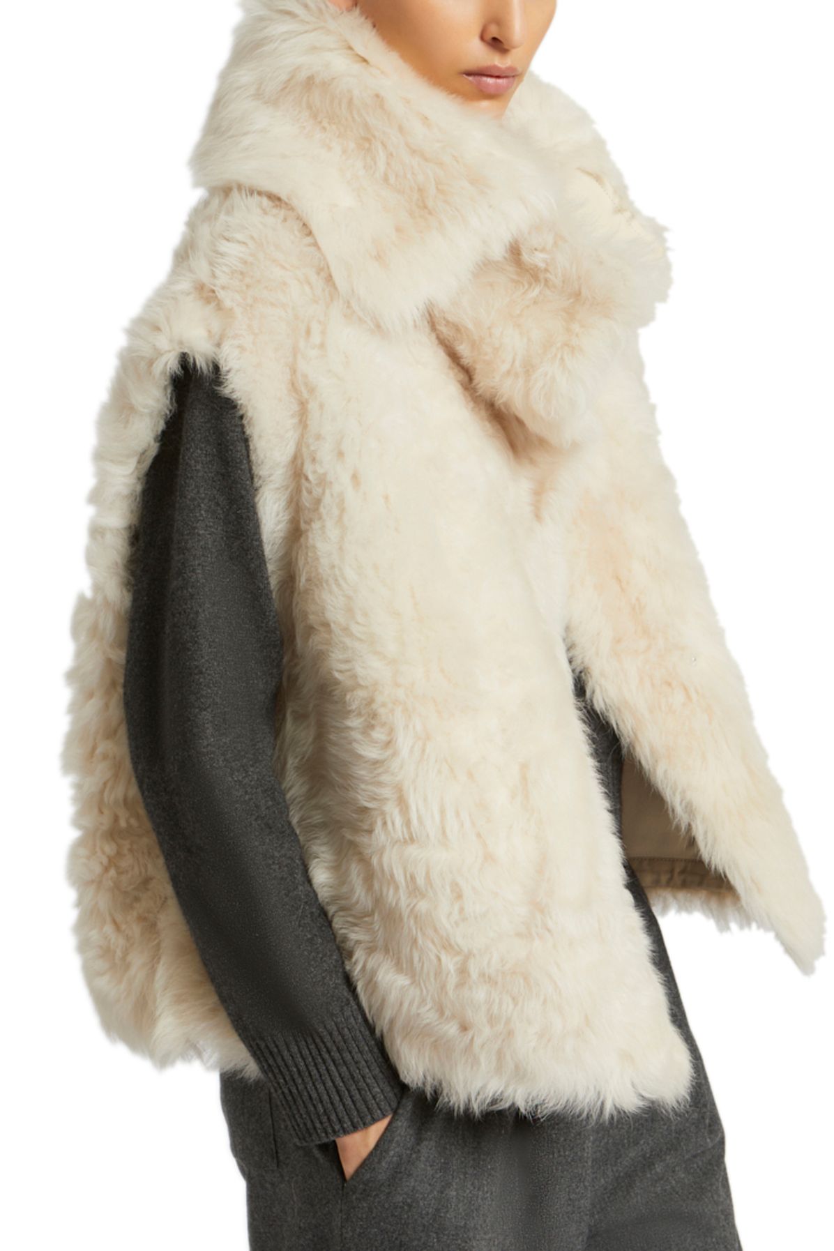 Yves Salomon Tuscan sheepskin gilet