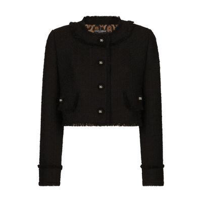 Dolce & Gabbana Short raschel tweed jacket