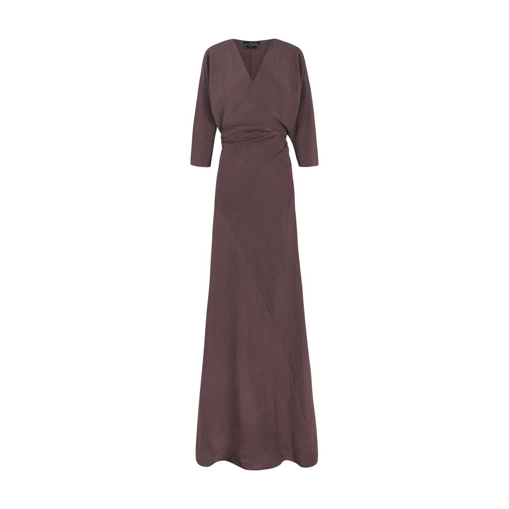 Cortana Tanami long dress in linen and silk