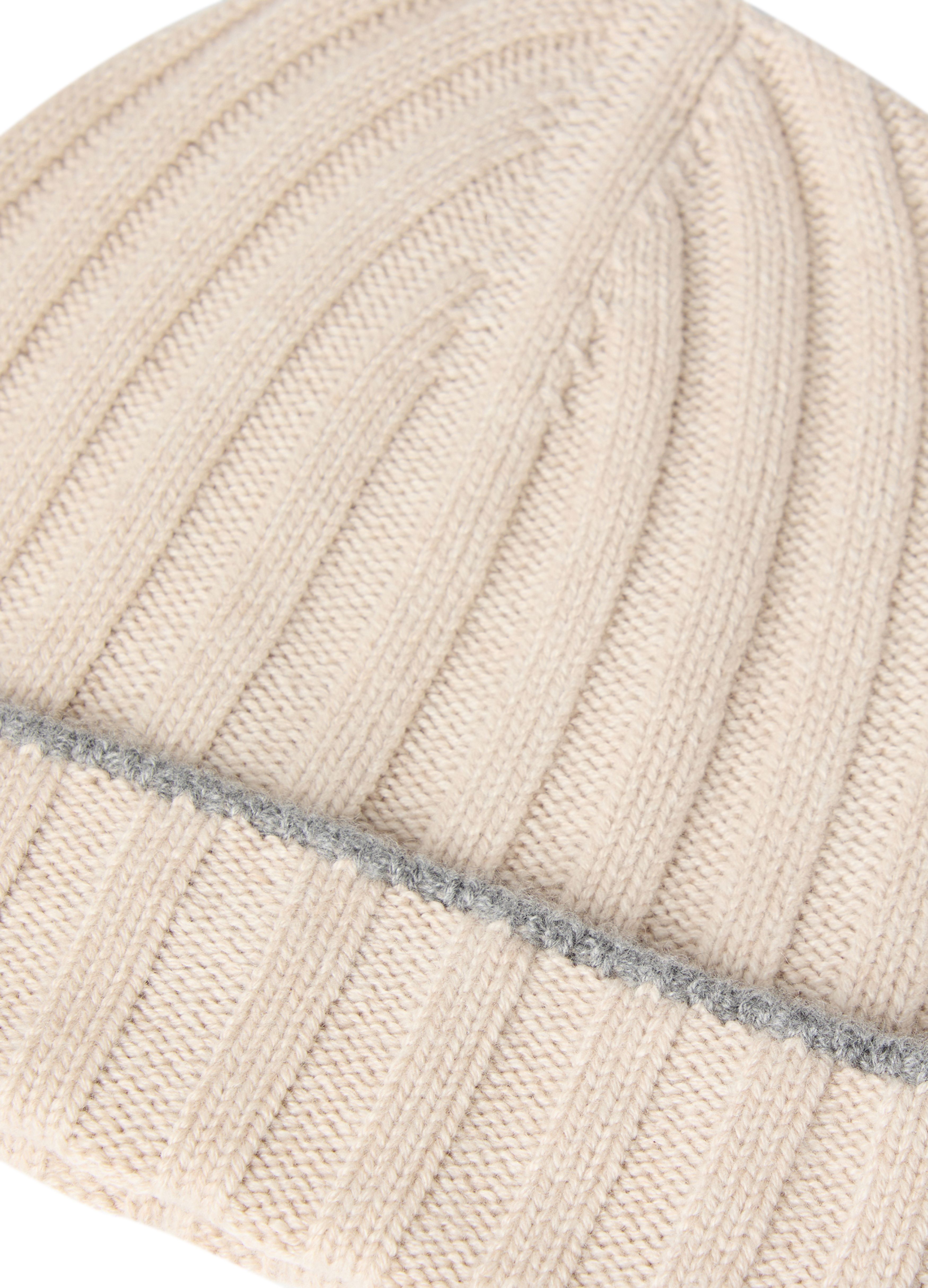 Brunello Cucinelli Cashmere rib knit beanie