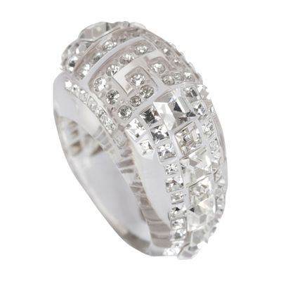 Balmain Clear Rhinestone Ring