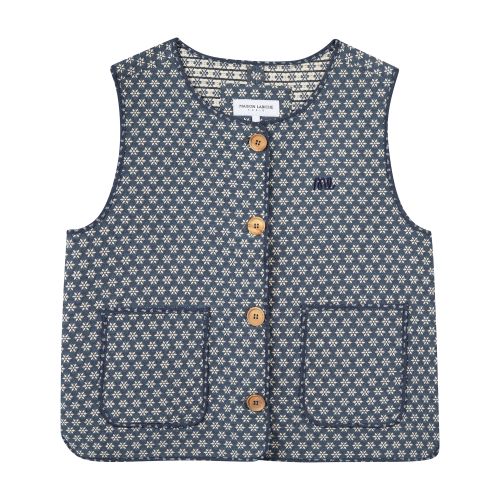 MAISON LABICHE patch ML Valhubert Sleeveless Jacket Jacquard