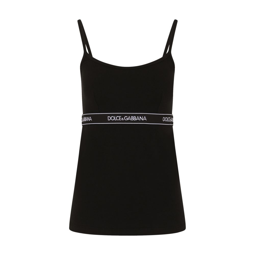 Dolce & Gabbana Jersey top with branded elastic