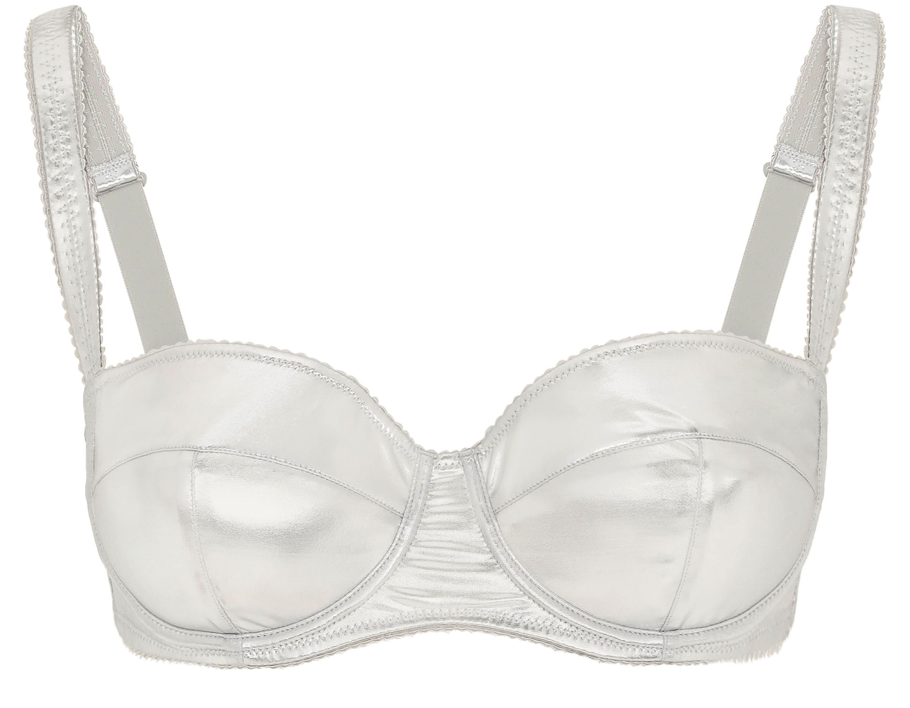 Dolce & Gabbana Foiled jersey balconette bra