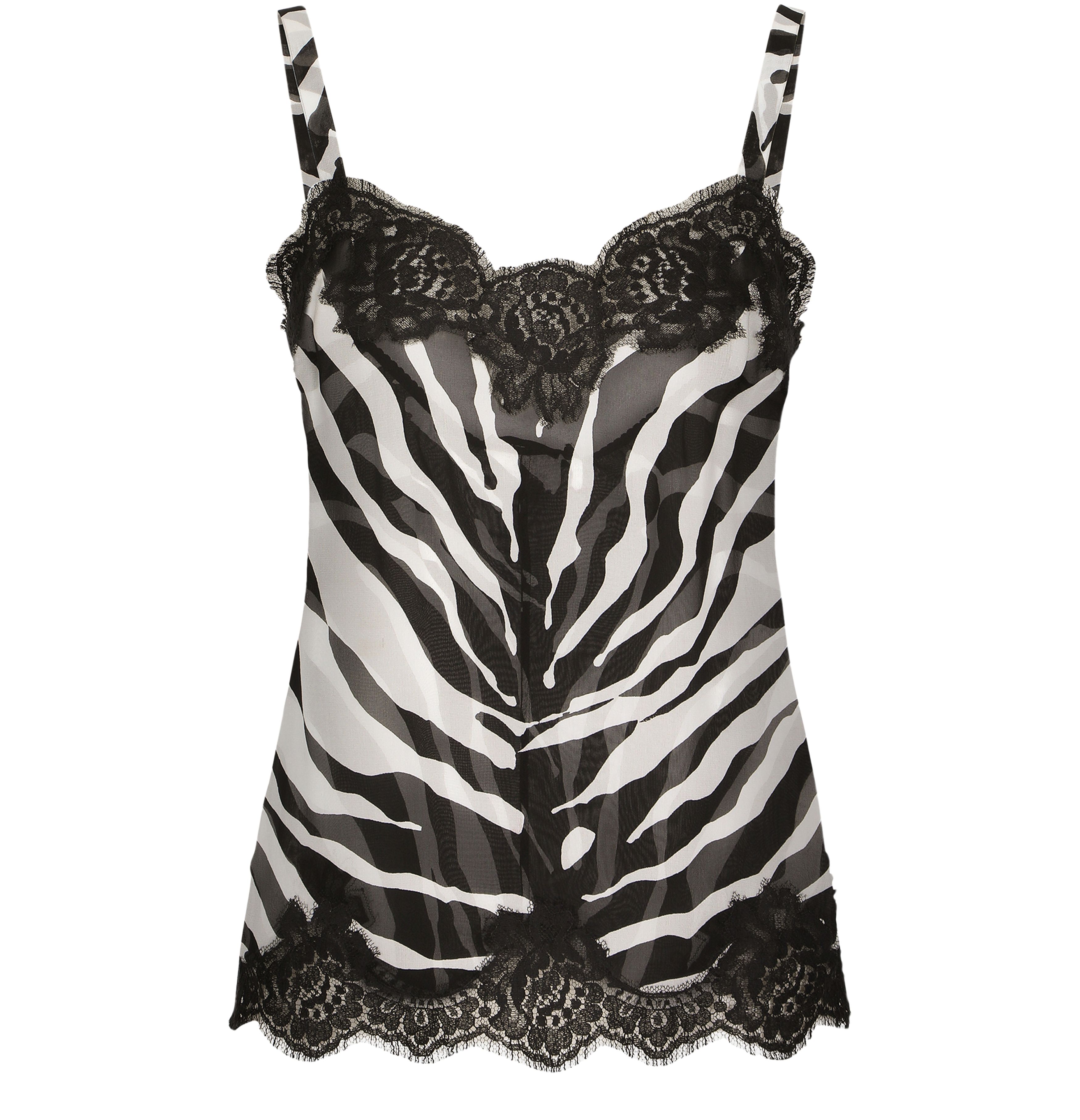 Dolce & Gabbana Chiffon lingerie-style top