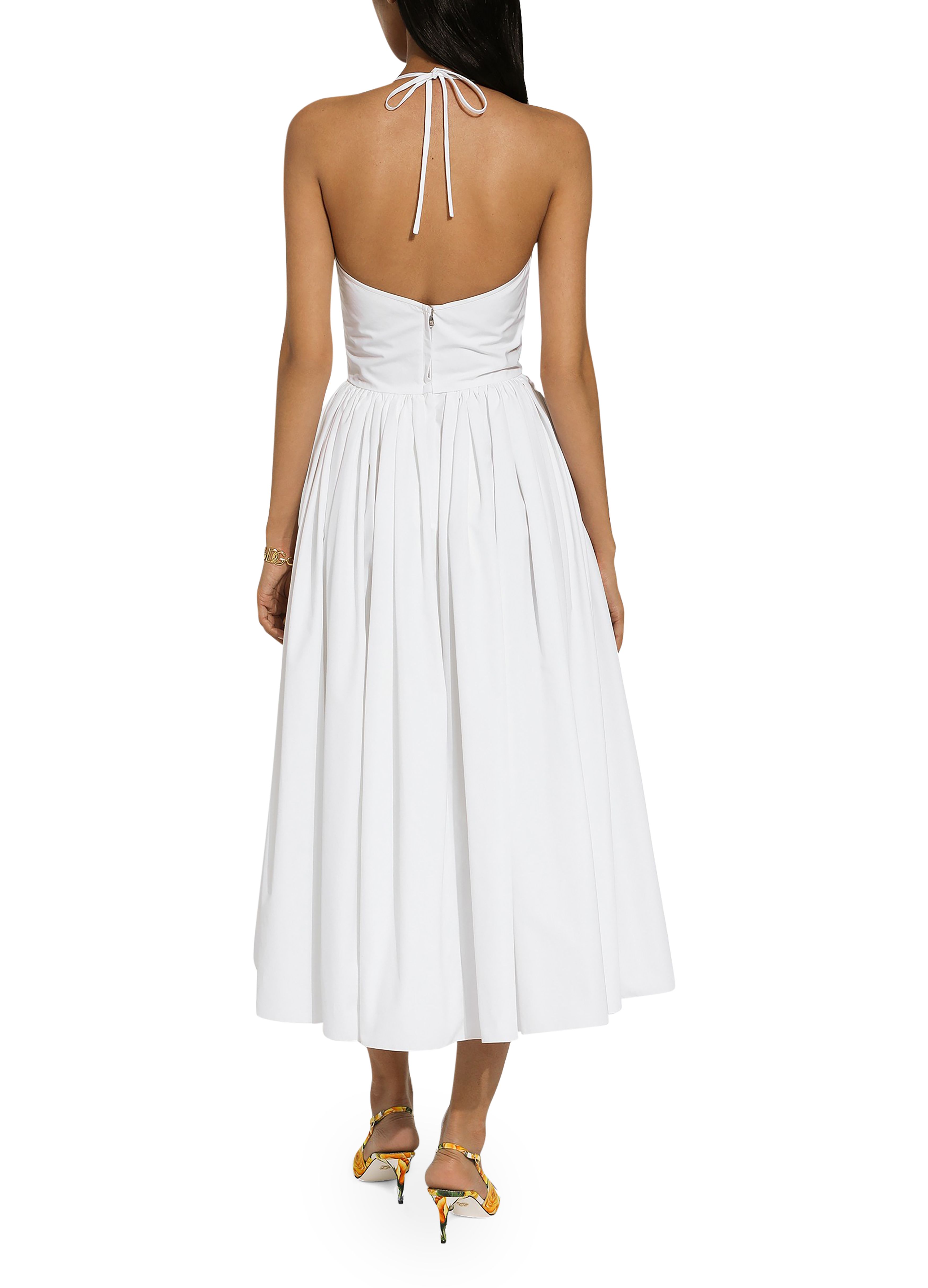 Dolce & Gabbana Midi cotton dress with circle skirt