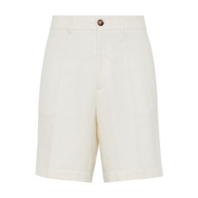 Brunello Cucinelli Chevron Bermuda shorts