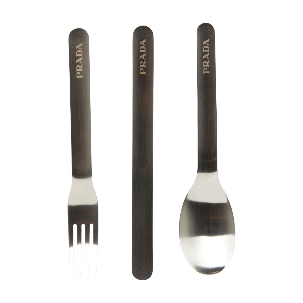 Prada Stainless steel cutlery set