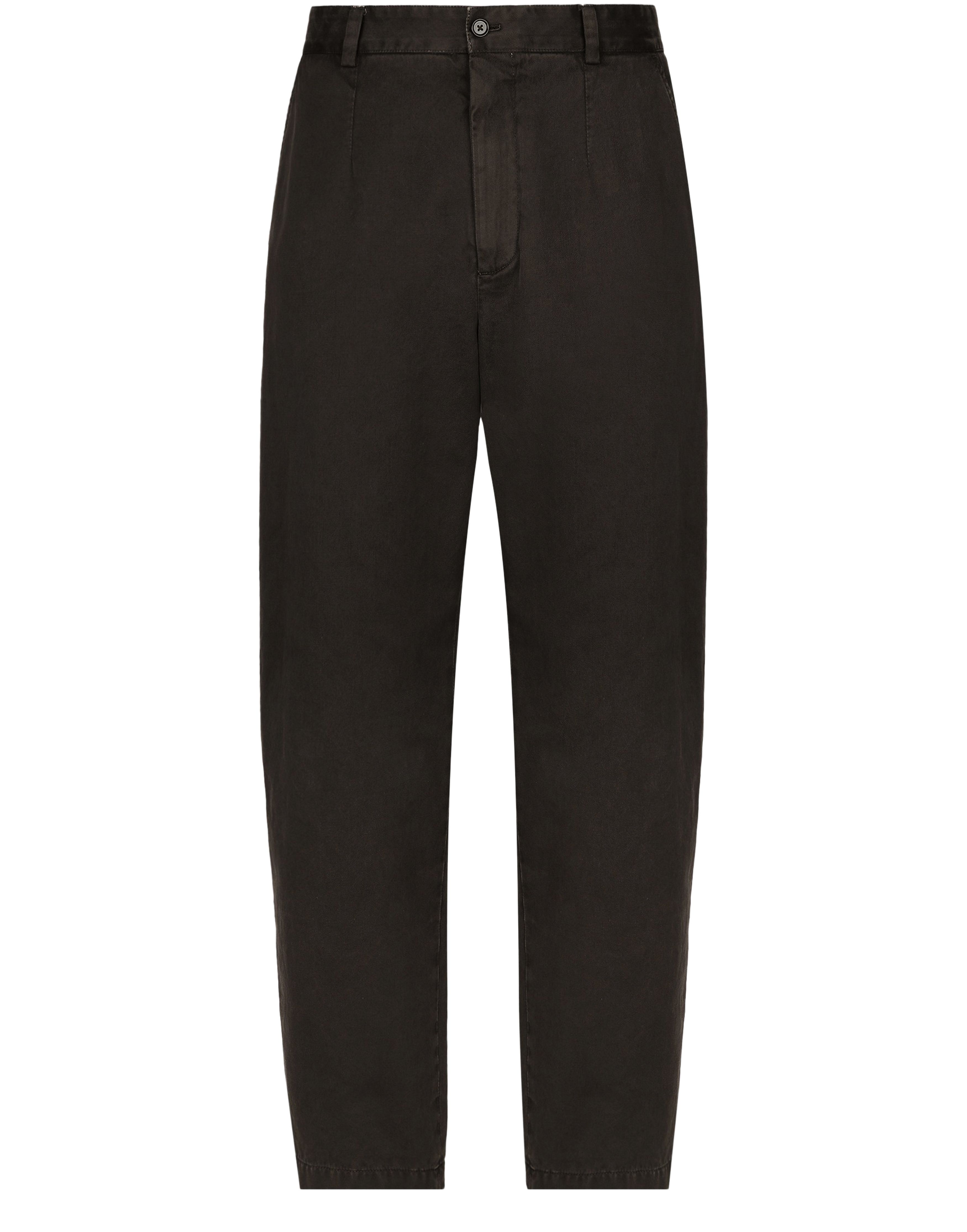 Dolce & Gabbana Garment-dyed cotton pants