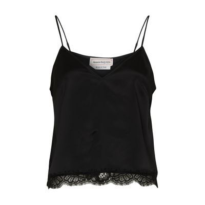 Alexander McQueen Thin shoulder straps top