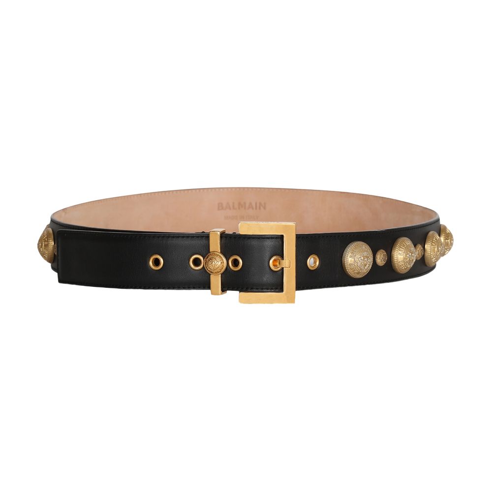 Balmain Coin" belt in leather