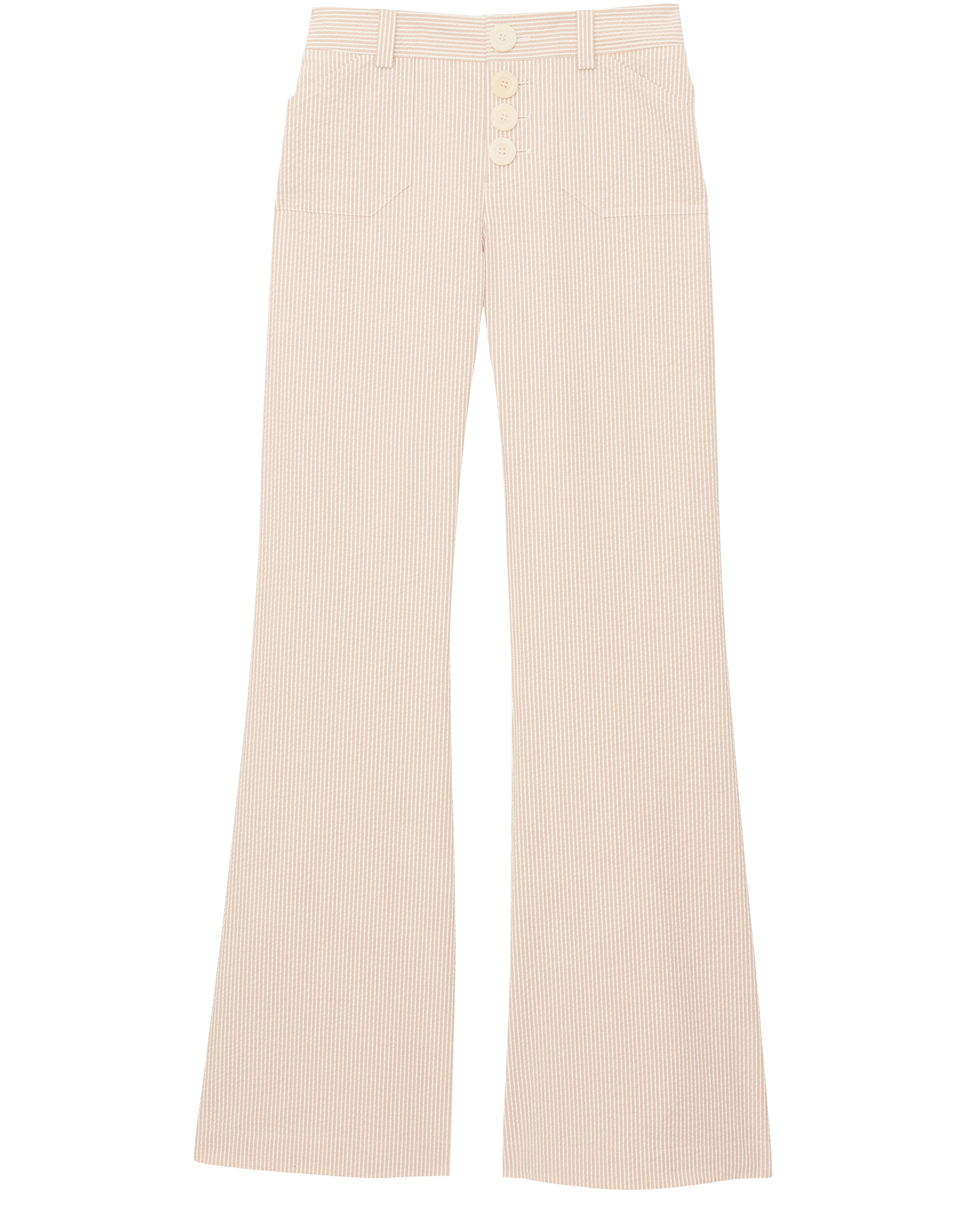  Charlotte striped flared trousers