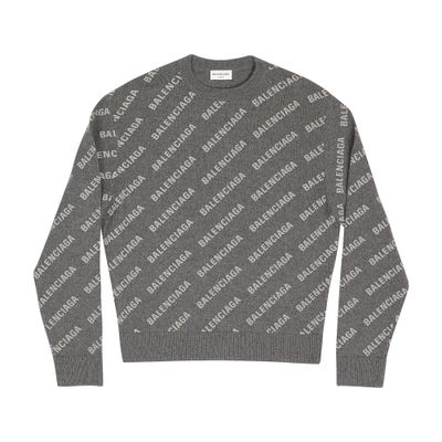 Balenciaga Mini Allover Logo Sweater