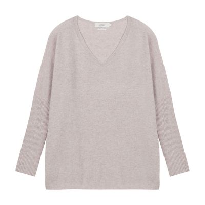  Faustine v-neck cashmere poncho