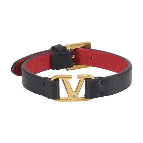 VALENTINO GARAVANI Logo Leather Bracelet