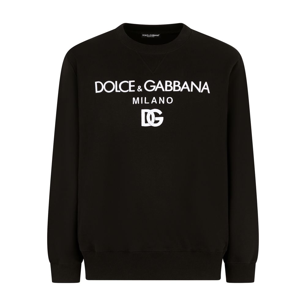 Dolce & Gabbana Jersey sweatshirt with DG embroidery