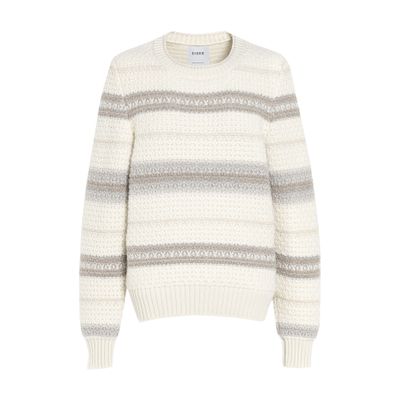 Barrie Striped chunky cashmere jumper