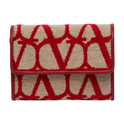 VALENTINO GARAVANI Iconographic fabric cardholder