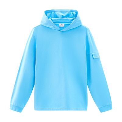 Woolrich Hooded pure cotton sweatshirt with pocket