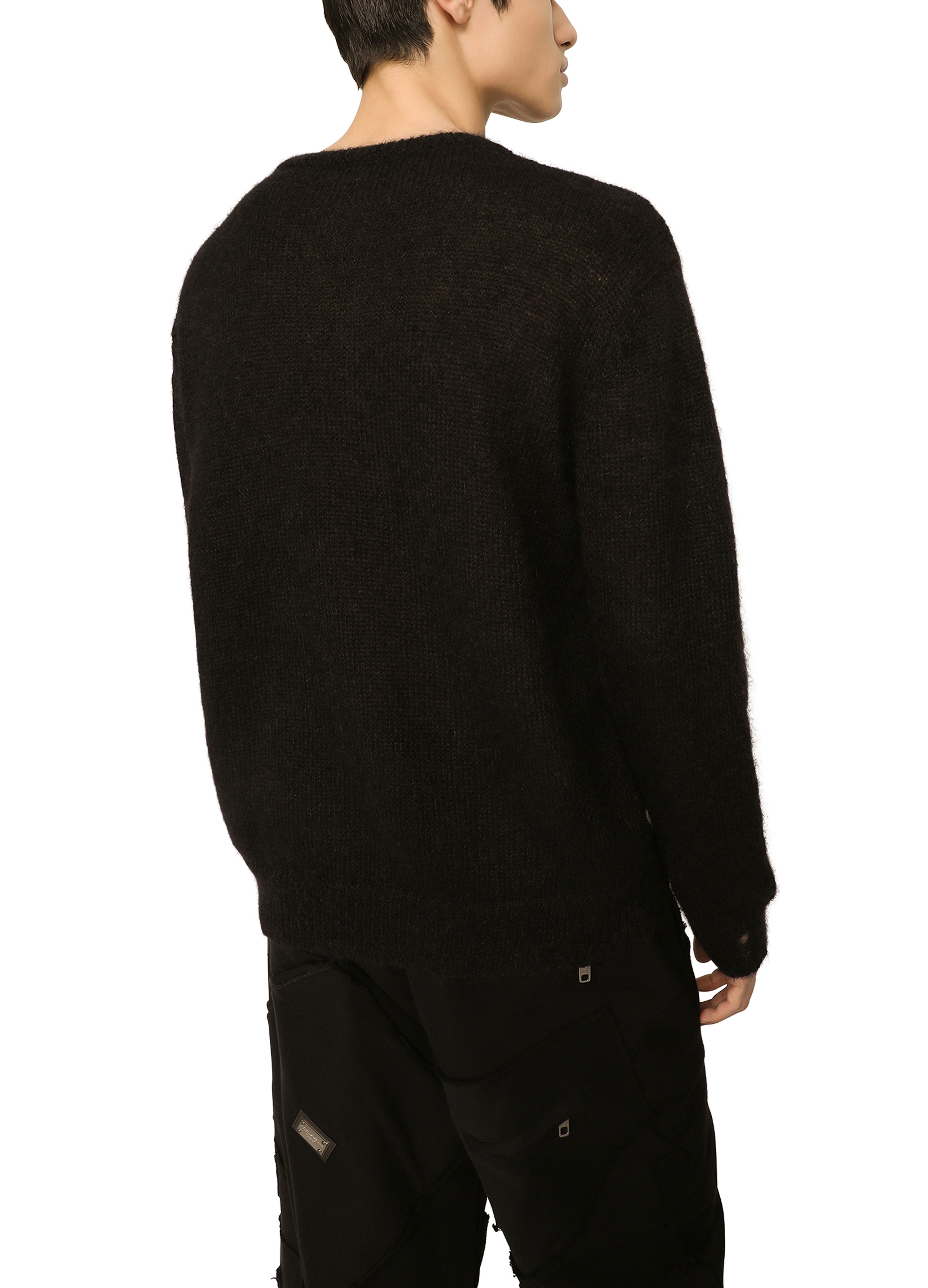 Dolce & Gabbana Round-neck mohair wool sweater