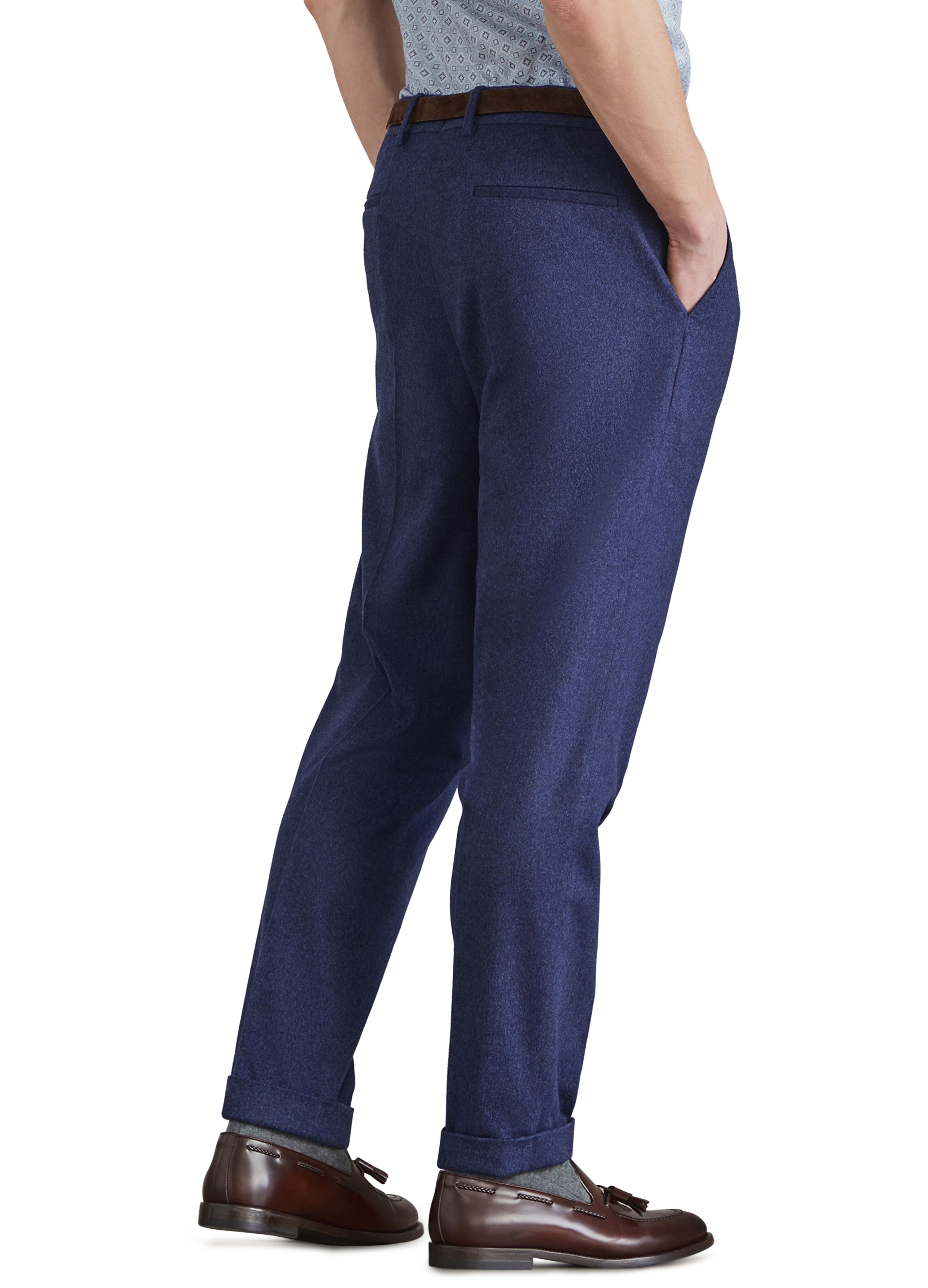 Brunello Cucinelli Flannel leisure fit trousers