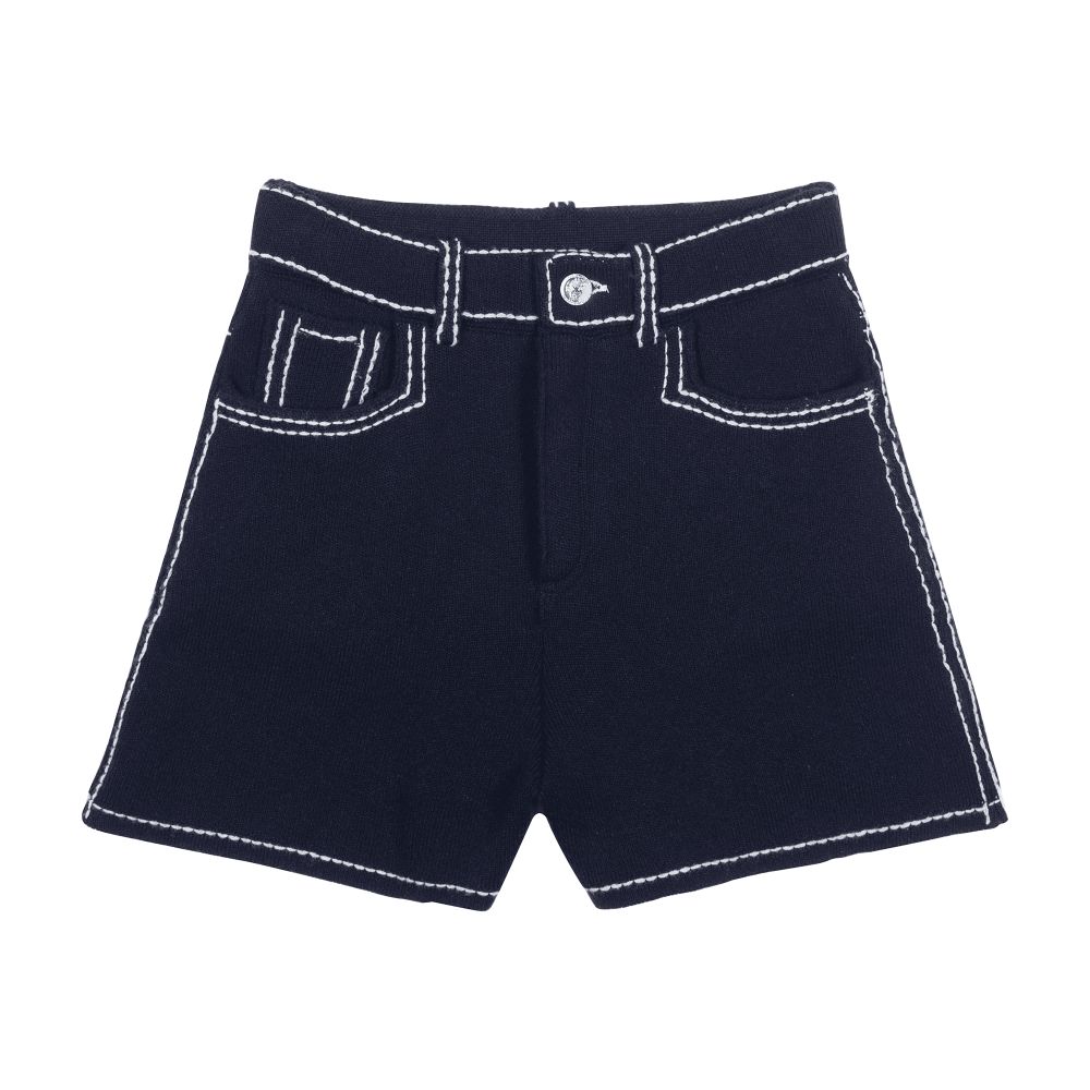 Barrie Denim cashmere and cotton shorts